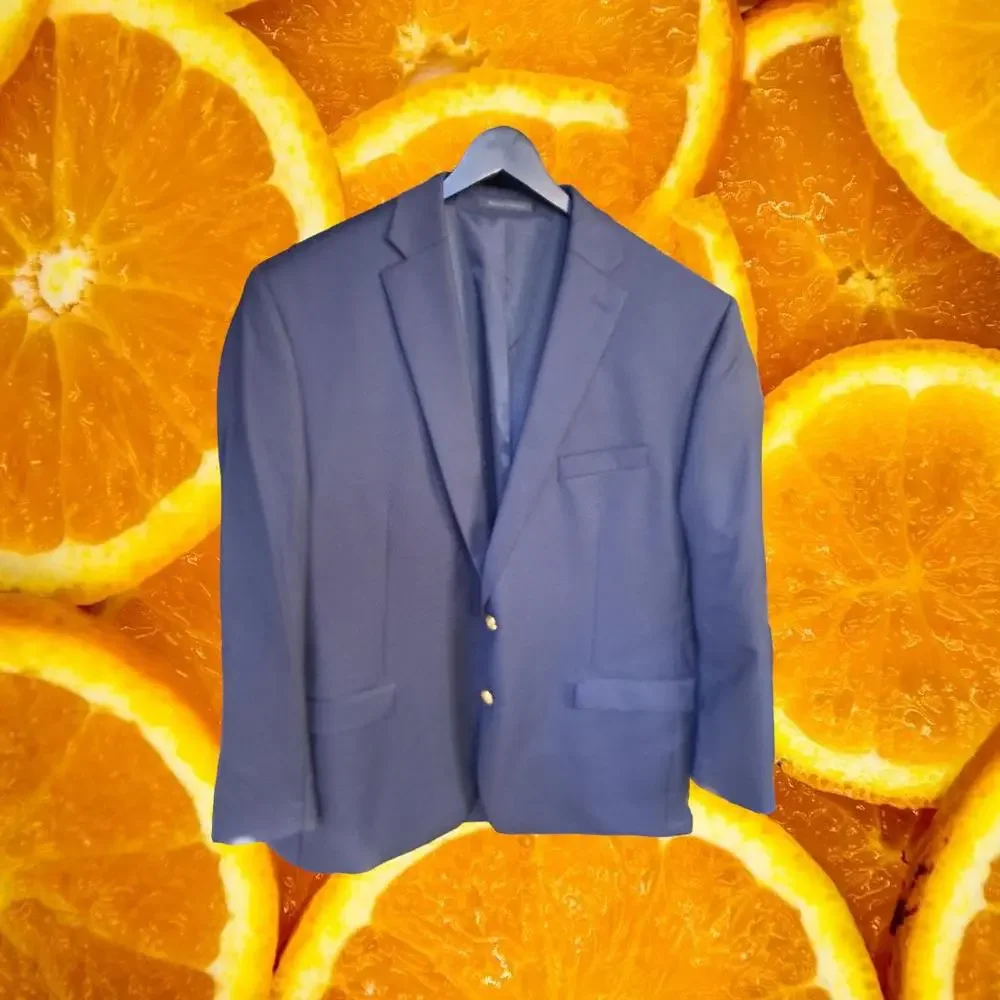 Lauren Ralph Lauren Blue 2‎ Gold Button Blazer 48L